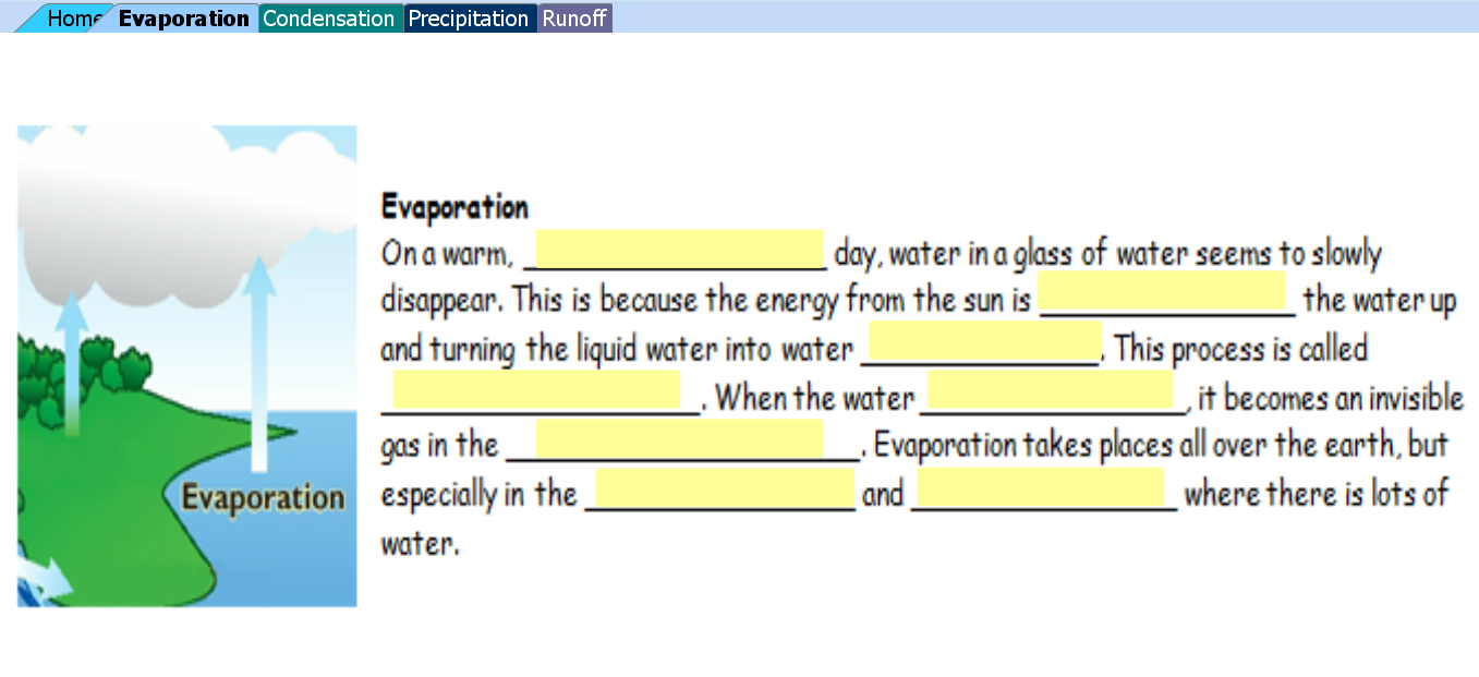 42 Water Cycle Worksheet Fill In The Blank Worksheet Master